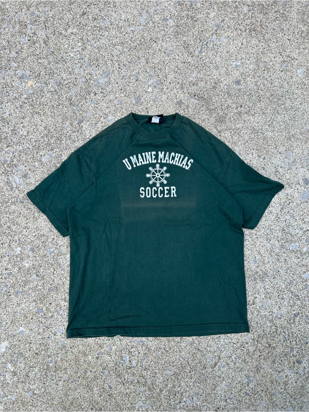 U Maine Machias Soccer Dark Green Short Sleeve Tee